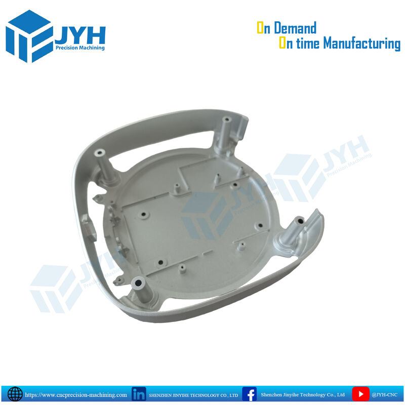 Λευκά ανωτισμένα μέρη περιβλήματος αλουμινίου με υψηλής ακρίβειας επεξεργασία CNC και αντοχή στη διάβρωση