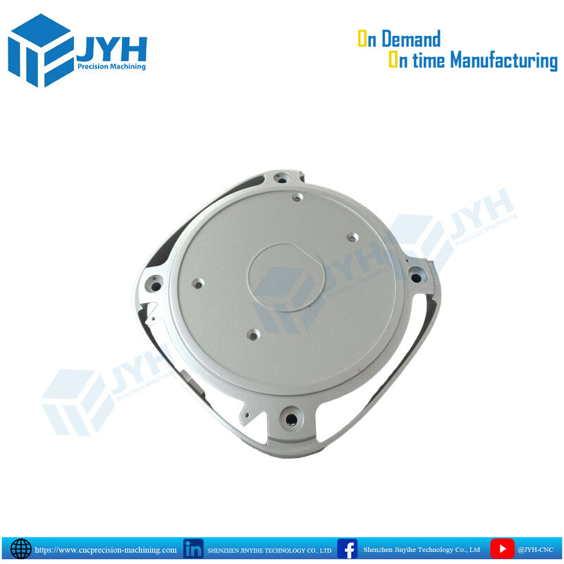 Λευκά ανωτισμένα μέρη περιβλήματος αλουμινίου με υψηλής ακρίβειας επεξεργασία CNC και αντοχή στη διάβρωση