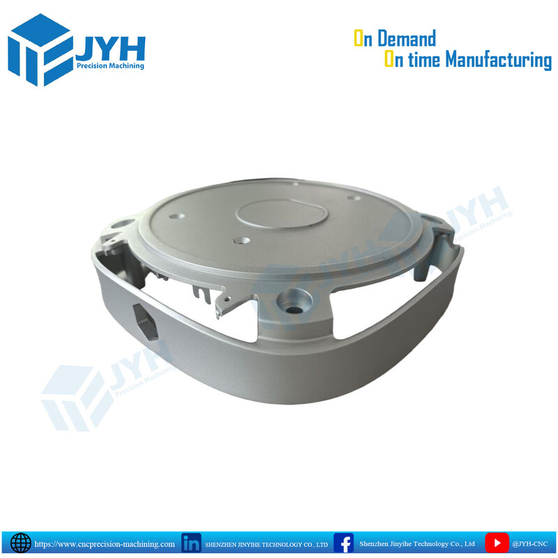 Λευκά ανωτισμένα μέρη περιβλήματος αλουμινίου με υψηλής ακρίβειας επεξεργασία CNC και αντοχή στη διάβρωση